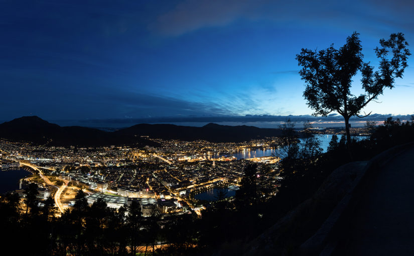 Oppgang i boligprisene i Bergen i August.