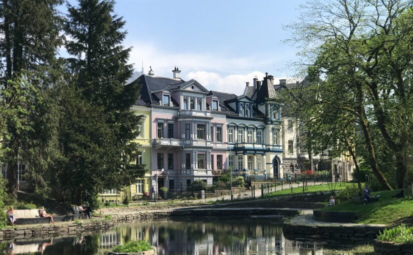 Nedgang i boligprisene i Bergen i Juni.